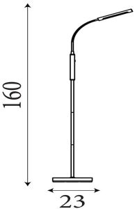 LED Vloerlamp Plume oplaadbaar 5W 3000K + touch dimmer - Afbeelding 2
