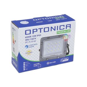 LED Bouwlamp 10W 6000K zwart - premium - Afbeelding 2