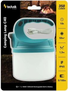 Technik LED campinglamp C40 oplaadbaar 500 lumen groen - Afbeelding 2