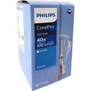 Philips LED GLS E27 4,3-40W 2700K filament helder - Afbeelding 2