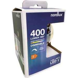 Nordlux LED Globe G95 E27 4,2-35W 2500K filament gold dimbaar - Afbeelding 2