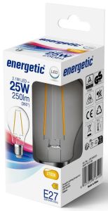 Energetic LED GLS E27 2,1-25W 2700K filament helder - Afbeelding 2