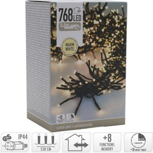 Clusterverlichting 768 LEDS warm wit - Afbeelding 2