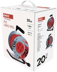 Kabelhaspel H05 3x1qmm 20m grijs/rood - Afbeelding 2