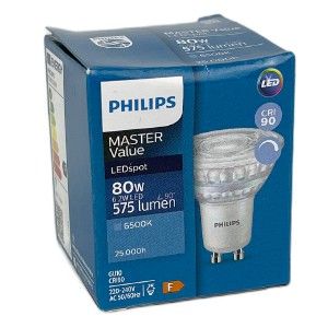 Philips LED spot GU10 6,2-80W 6500K dimbaar - Afbeelding 2