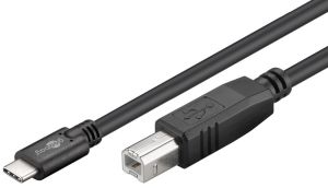 USB-C - USB-B kabel 1m (Printer) - Afbeelding 2