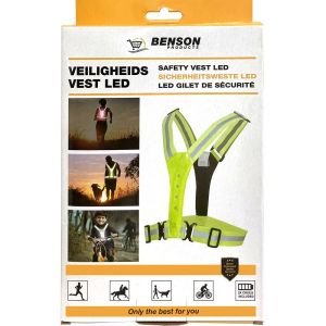 LED veiligheidsvest reflecterend met led - Afbeelding 2