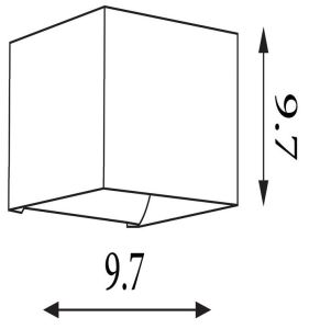 Wandlamp Newton up&down G9 IP20 zwart - Afbeelding 2