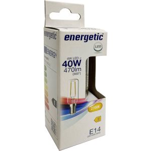 Energetic LED buislamp T25 E14 4-40W 2700K filament helder - Afbeelding 2