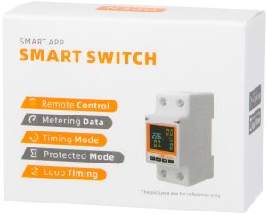 Slimme KWH meter 1- fase 63A din-rail SMART Wi-Fi TUYA - Afbeelding 2