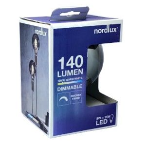Nordlux LED Globe G125 E27 5-15W 1800K filament spiraal grey dimbaar - Afbeelding 2