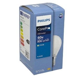 Philips LED kogel E14 6,5-60W 2700K filament mat - Afbeelding 2