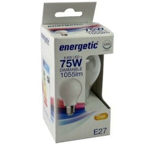 Energetic LED GLS E27 8,5-75W 2700K filament mat dimbaar - Afbeelding 2