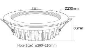 RGB-CCT LED Downlighter 25W - Afbeelding 2