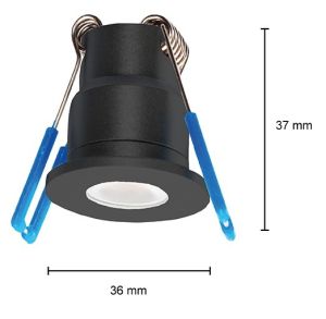 LED Veranda inbouwspots set a12 3W 2700K IP65 zilver - Afbeelding 2