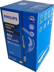 Philips LED Globe G93 E27 5,9-60W filament helder dimtone - Afbeelding 2