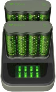 GP Batterijlader USB 2H met 4x2600mA AA batterij + 2xDock - Afbeelding 2