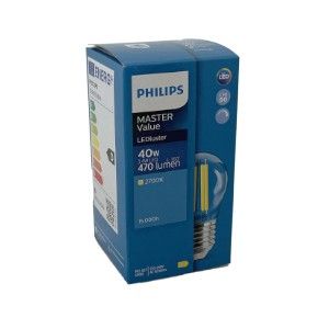 Philips LED kogel E27 3,4-40W 2700K filament helder dimbaar - Afbeelding 2