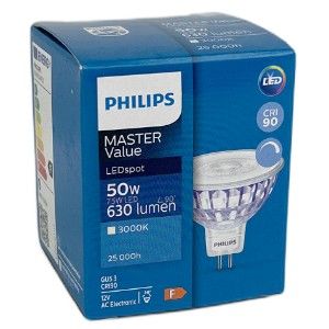 Philips LED spot GU5.3 12V 7,5-50W 3000K dimbaar - Afbeelding 2