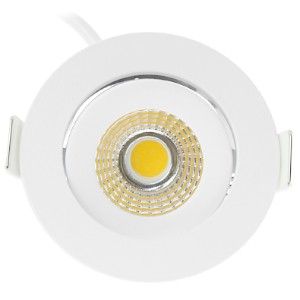 LED inbouwspot 5W 2700K 62mm 60gr rond verstelbaar wit - Afbeelding 2