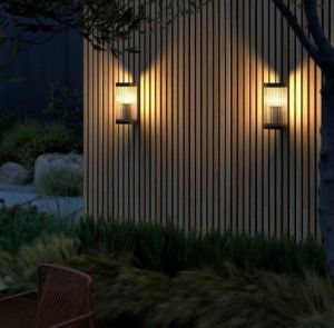 Wandlamp Coupar E27 zwart IP54 - Afbeelding 2