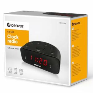 Wekkerradio LED FM zwart dual alarm - Afbeelding 2
