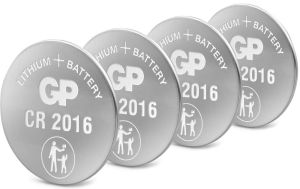 GP CR2016 lithium knoopcel batterij 3V blister(4) - Afbeelding 2