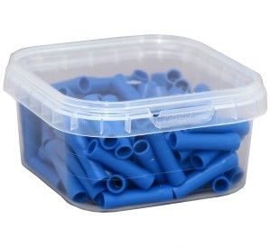 Kabelschoen rondsteker female iso blauw 5mm - Afbeelding 2
