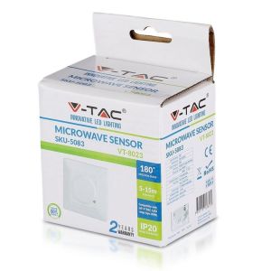 Radar bewegingssensor inbouw wand wit - Afbeelding 2