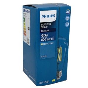 Philips LED ST64 E27 5,9-60W filament helder dimtone - Afbeelding 2
