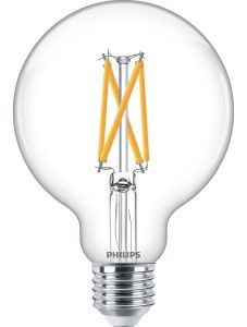 Philips LED Globe G95 E27 5,9-60W filament helder WarmGlow blister - Afbeelding 2