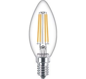 Philips LED kaars E14 6,5-60W 2700K filament helder blister - Afbeelding 2