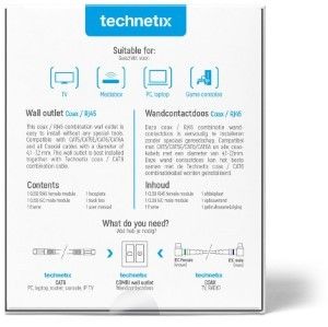 Coax/Data combi wandcontactdoos in/opbouw - Afbeelding 2