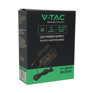 Led stekker driver 12V 78W voor LED strips - Afbeelding 2