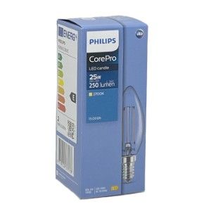 Philips LED kaars E14 2-25W 2700K filament helder - Afbeelding 2