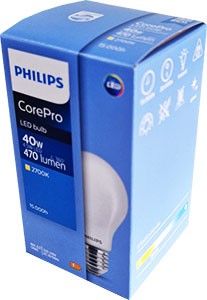 Philips LED GLS E27 4,5-40W 2700K filament mat - Afbeelding 2