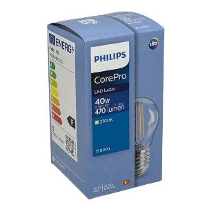 Philips LED kogel E27 4,3-40W 2700K filament helder - Afbeelding 2