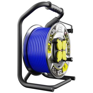 Kabelhaspel prof H07BQ-F 3x2,5qmm 40m blauw - Afbeelding 2