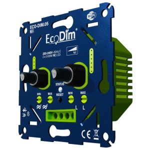 LED dimmer DUO 0-100W EcoDim fase afsnijding - WiFi - Afbeelding 2