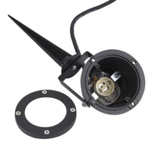 Tuinspot op spie zwart GU10 28cm outdoor IP65 - Afbeelding 2