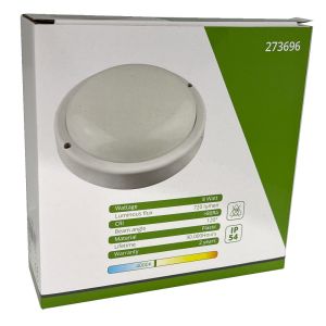 LED Wandlamp 8W rond bulkhead wit 4000K - Afbeelding 2