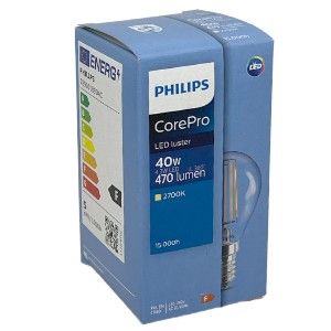 Philips LED kogel E14 4,3-40W 2700K filament helder - Afbeelding 2