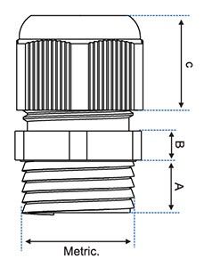 Wartel PVC M20 zwart IP68 Wiska per stuk - Afbeelding 2