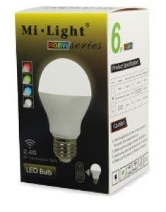 RGB-CCT LED E27 GLS 6W RF 2.4G - Afbeelding 2