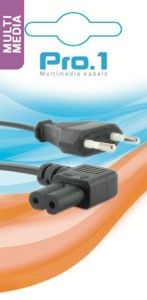 Recordersnoer 230V 1.5m met haakse aansluiting - Afbeelding 2