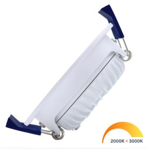 LED inbouwspot 5W DimToWarm 85mm 36gr vierkant verstelbaar wit - Afbeelding 2