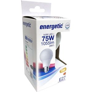 Energetic LED GLS E27 9,6-75W 2700K mat - Afbeelding 2