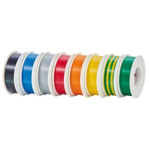 Isolatietape Coroplast 15mm rol 4,5m geel/groen - Afbeelding 2