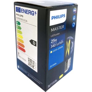 Philips LED kogel E27 2,8-25W filament helder dimtone - Afbeelding 2