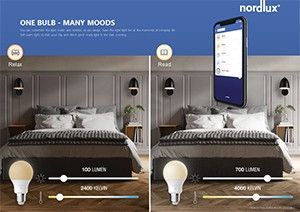 Nordlux LED GLS E27 4,7-40W filament helder SMART dimbaar - Afbeelding 2